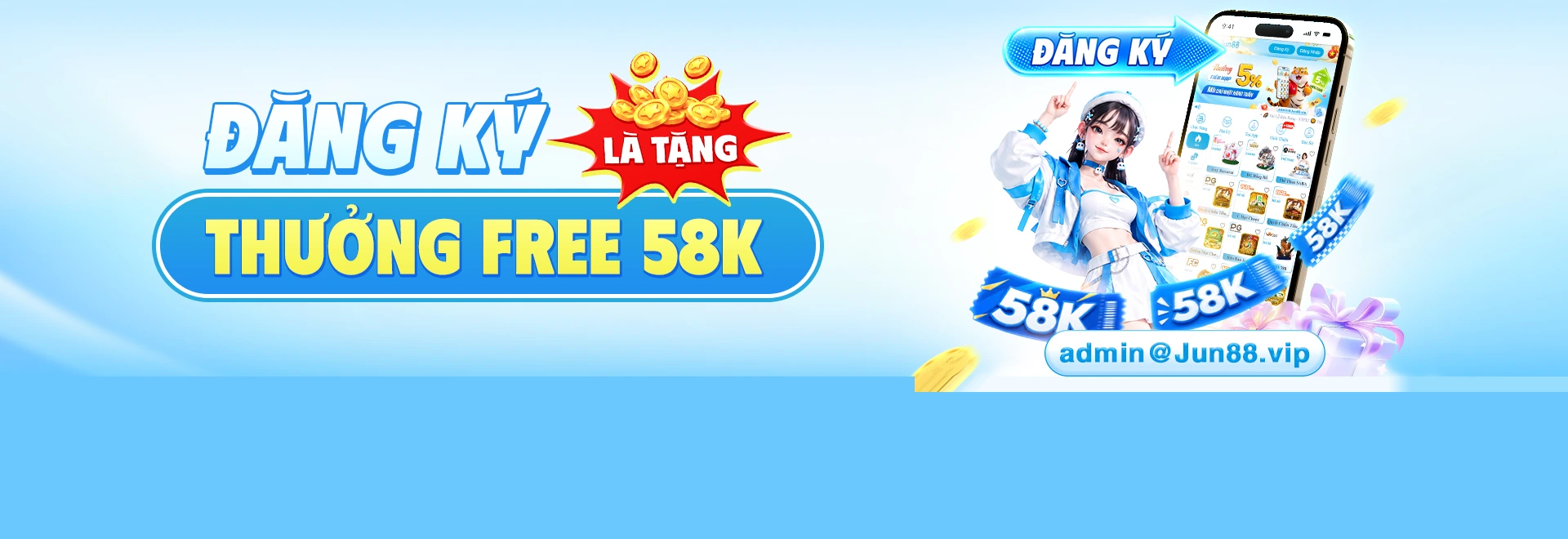 Jun88 đăng ký +58k 2026